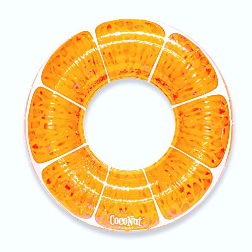 CocoNut Tangerine Orange Glitter Pool Float