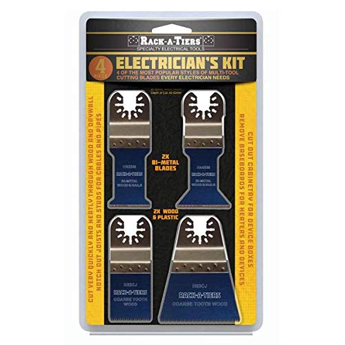 RACK-A-TIERS H4EMK Electrician’S KIT – 4 Piece Blade Set