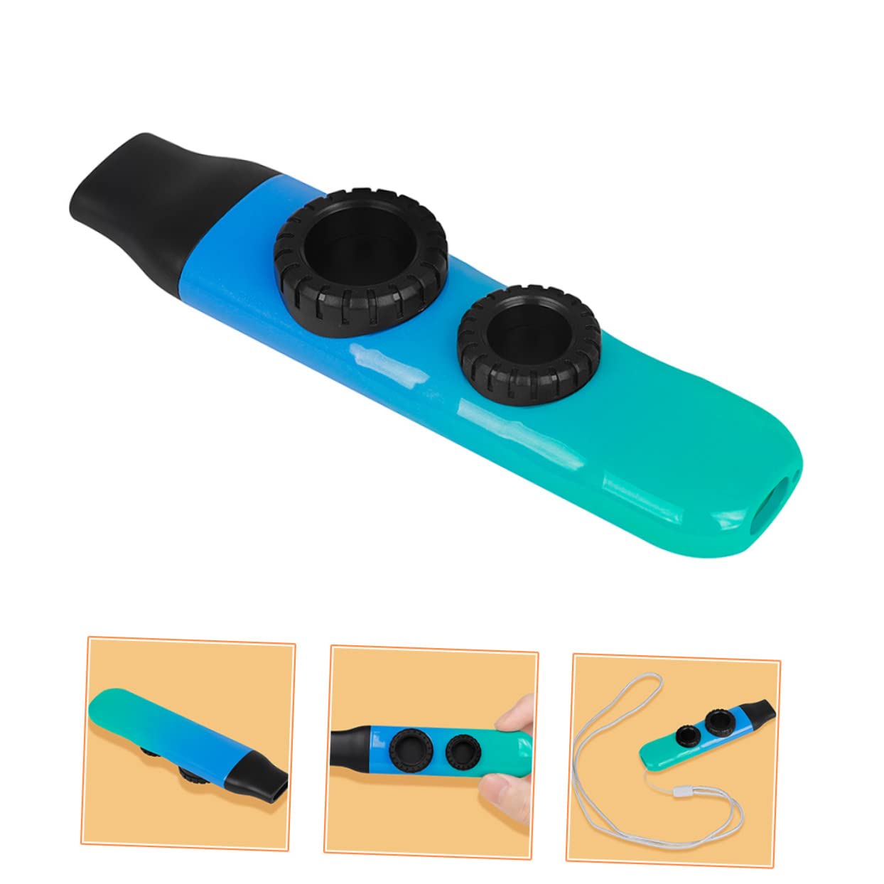 Toyvian Kazoo Kazoo, 4 zestawy podwójnych trąbek Kazoo, z regulowanym dźwiękiem, dla dzieci, Kazoo, Kazoo, Kazoo, Kazoo, Kazoo, Kazoo, Kazoo, Kazoo, Kazoo, Kazoo, Kazoo