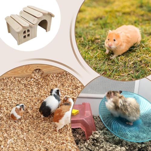 Juguete de hámster y accesorios de jaula para jerbos pequeños 7