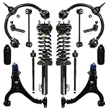 Detroit Axle - Front Struts & Coil Spring Assembly + Upper & Lower Control Arm w/Ball Joint Assembly...