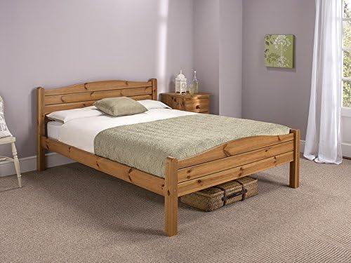 Snuggle Beds Elwood Antique 4FT6 Double Bed Frame Honey Antique Pine