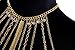 Yomiie Body Chain Layered Gold Tassels Necklace Fashion Jewelry Belly Waist Bra Hot Bikini Beach Harness Anniversary Festival Gift for Women Lady