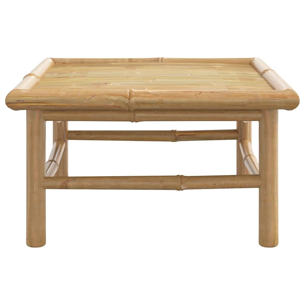 Hothingwell Gartentisch aus Bambus, 65 x 55 x 30 cm, robuster Outdoortisch für Mahlzeiten und Getränke, Oberfläche leicht zu reinigen mit einem feuchten Tuch