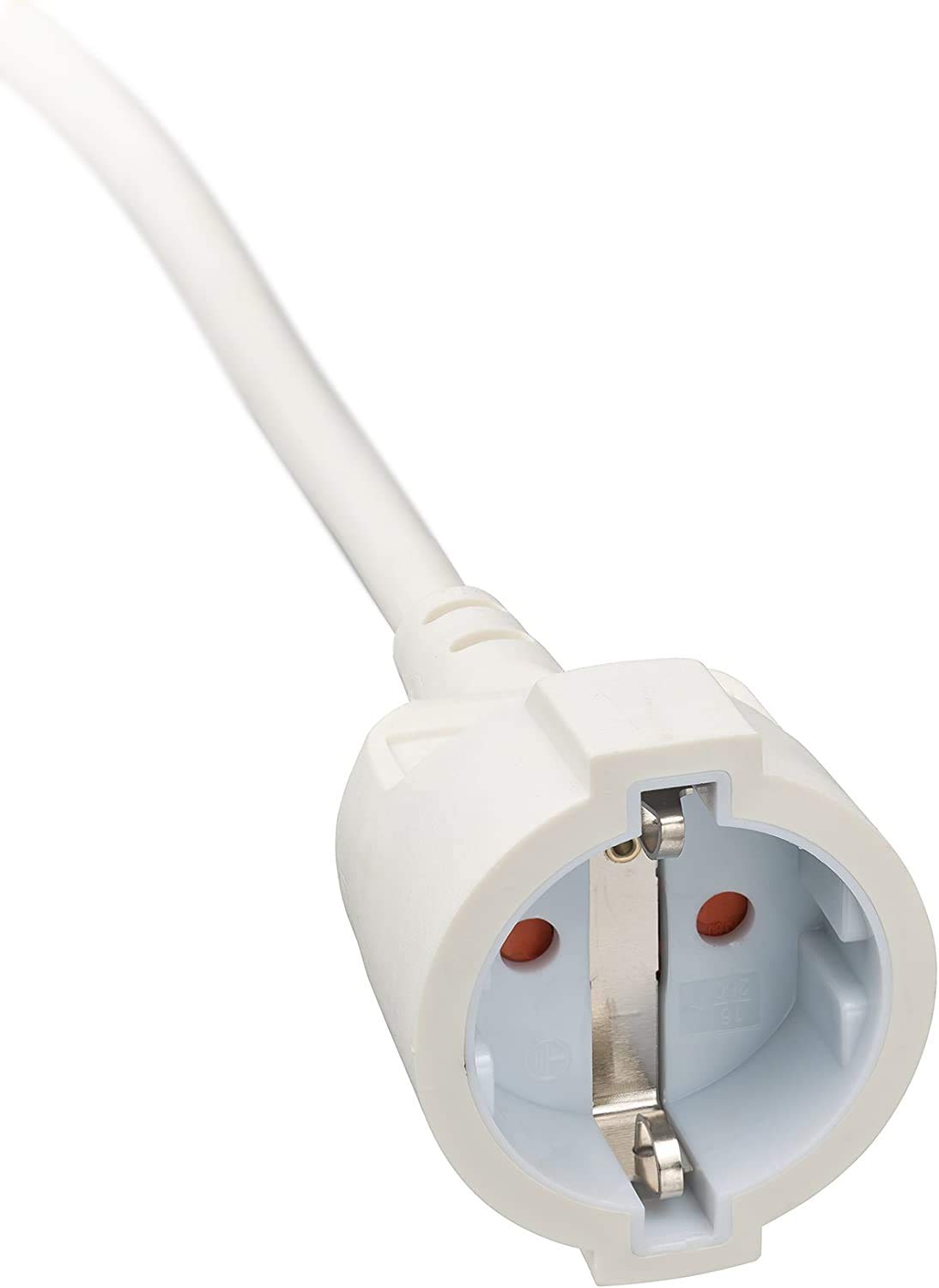Brennenstuhl Qualitäts-Kunststoff-Verlängerungskabel mit Flachstecker (Verlängerungskabel flach für innen) (weiß, 5m | 5er Pack)