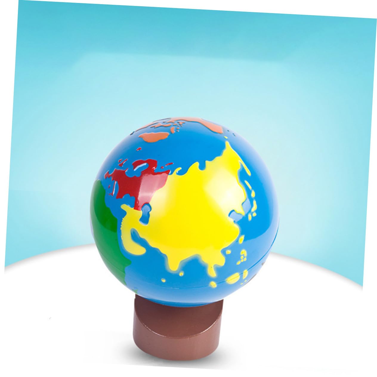 Globo Terráqueo Juguete Educativo para Niños, Material de Aprendizaje de Geografía Superficie Suave, Adorno y Estimulación Mental para Aula y Hogar