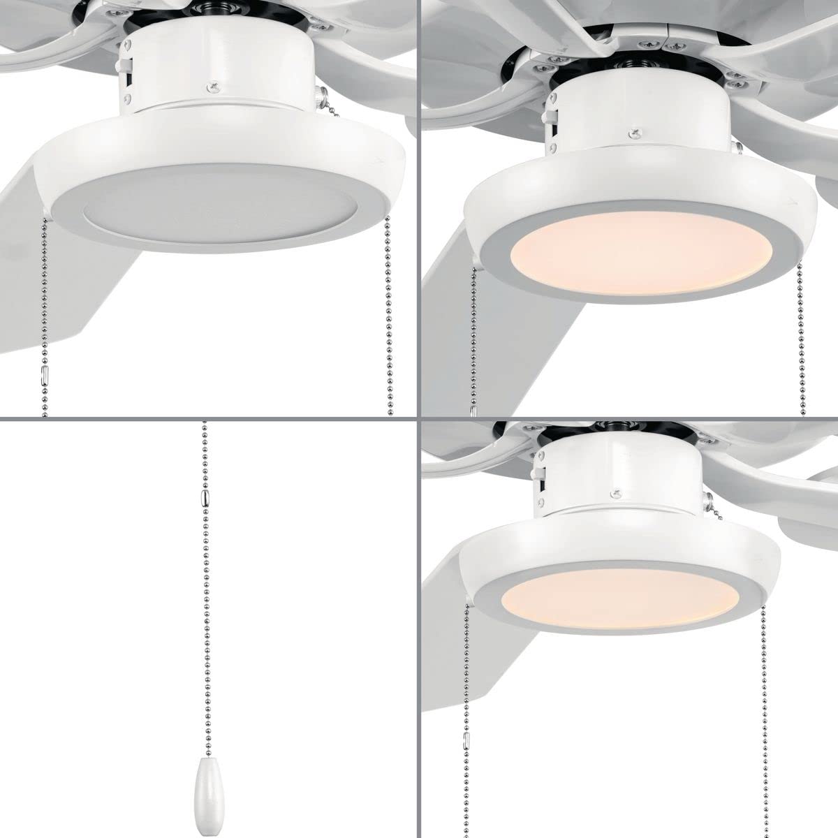 Progress AirPro LED Ceiling Fan Light Kit - Satin White -2 Progress AirPro LED Ceiling Fan Light Kit - Satin White -2