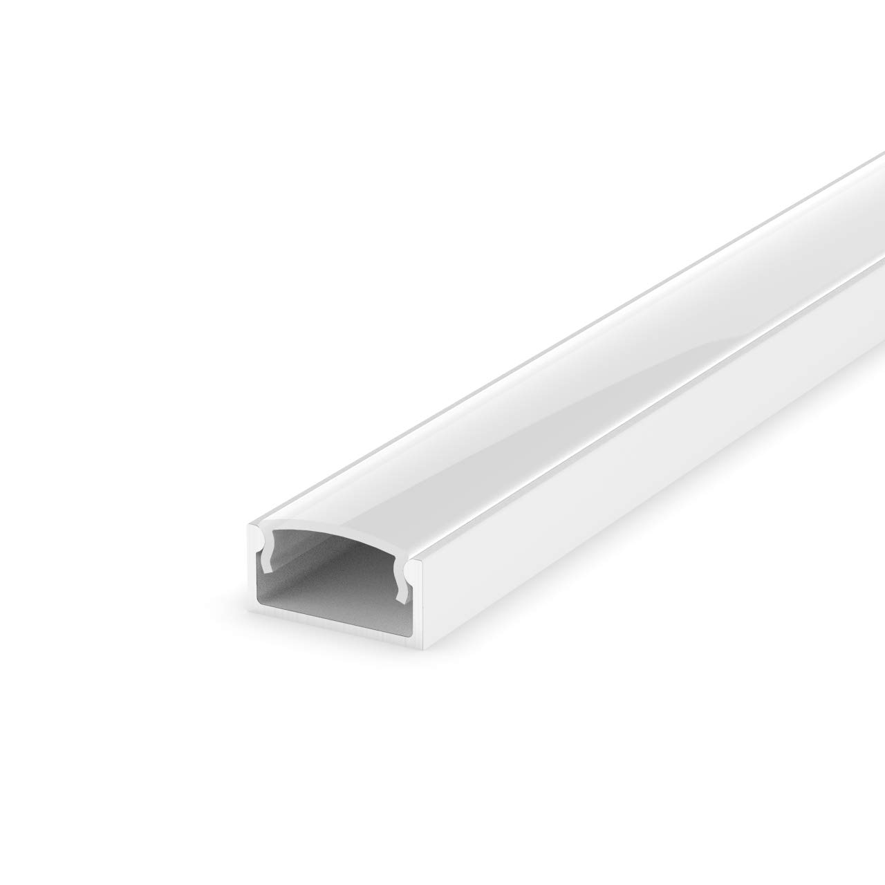 LumenTEC LED Profil 100 Cm – Alu-Profil Für 4-5 LED Streifen, Inkl. Transparenter Abdeckung, IP20