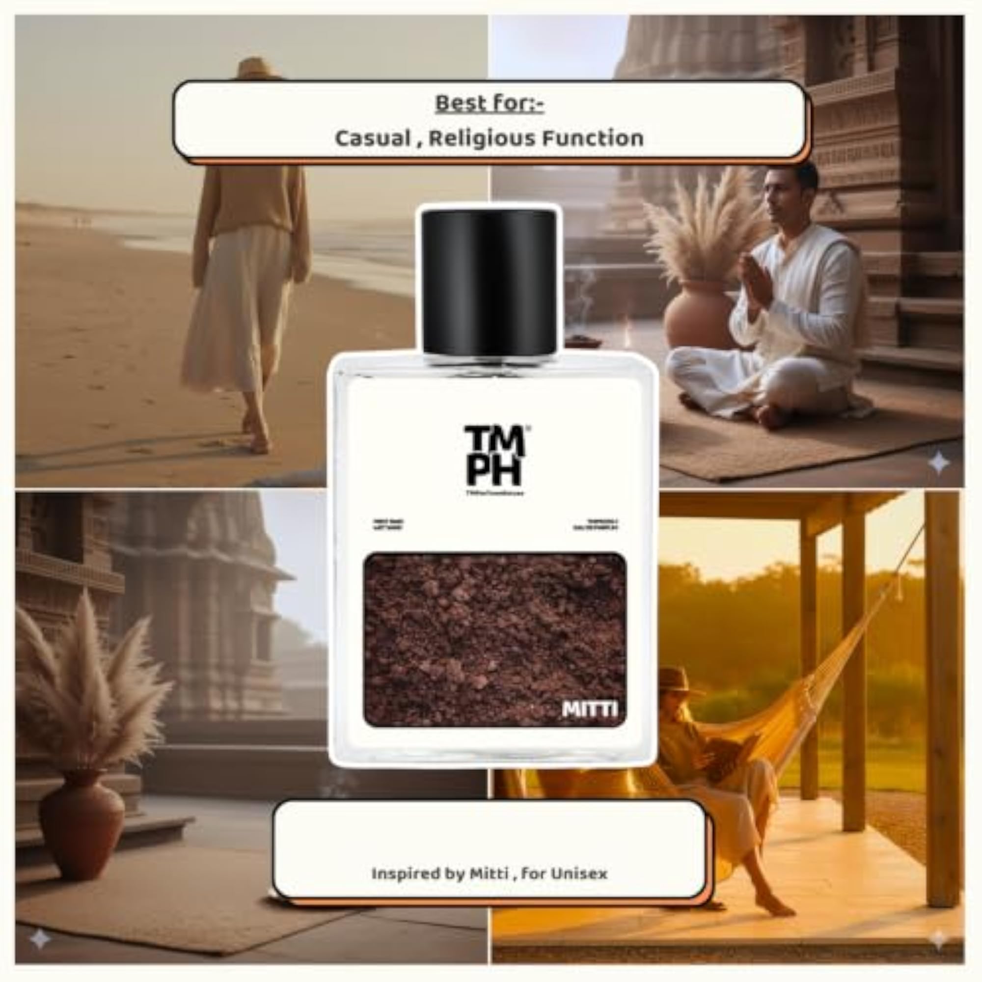 Mitti EDP, Fresh Aromatic Perfume Spray, Luxury Gift