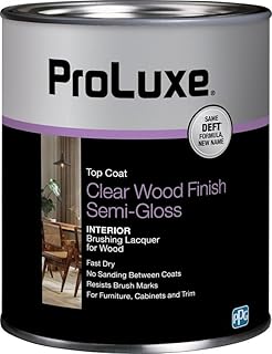 ProLuxe PLX011/04 Lacquer, Semi-Gloss, Liquid, Clear, 1 qt