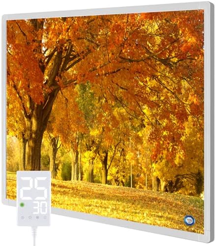 Hocosyme Infrarotheizung Bild 360W mit Thermostat - Herbst | Infrarot Wandheizung, Bis 120°C in 1-3 Min mit Überhitzungsschutz, Geeignet für Schlafzimmer,Büro,Küche,Badezimmer.