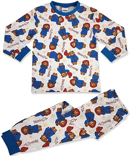 Paddington Bear long pyjama set AOP 18-24m