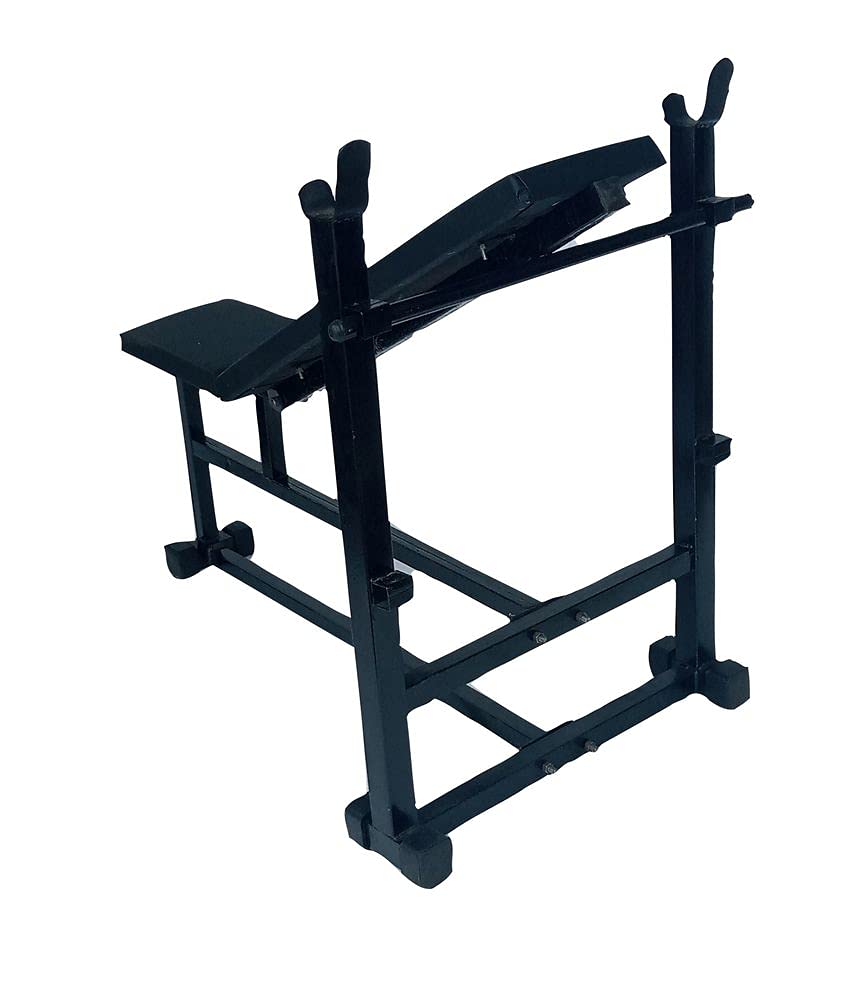 Spanco 3 in 1 Double Support Multipurpose Folding Fitness Bench, (Incline/Decline/Flat/Leg Exerciser/Lats Excerciser/Dips Stand/Push Up Stand)- 75 kg Holding Capacity for Full Body Workout 4