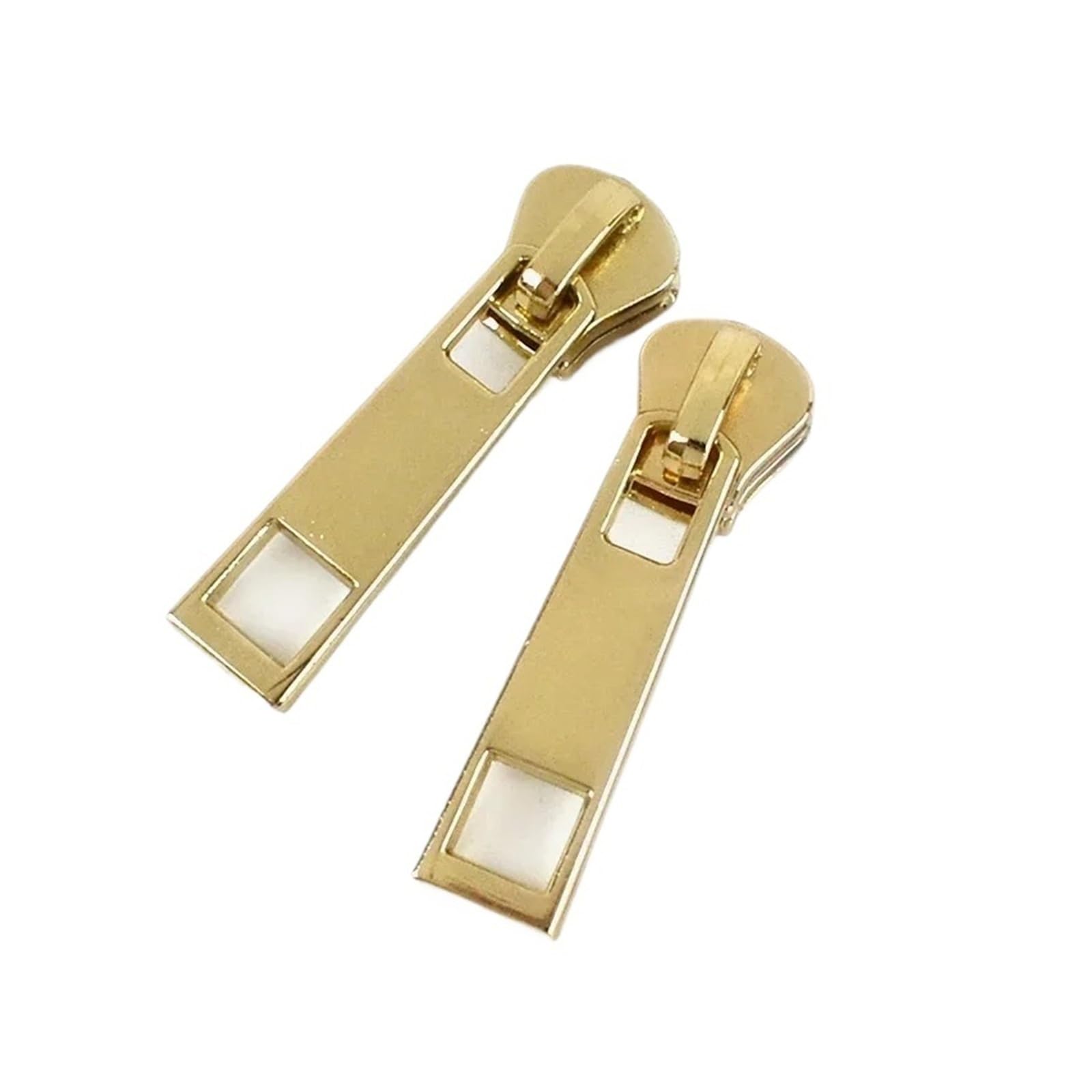 10-30 Uds 5# tiradores de cremallera for coser abrigo tienda Metal/Nylon/resina cremalleras deslizantes universales cierres cabeza reparación(LightGold,No5-30Pcs,ForMetalZipper)