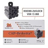 Deutlich gesündere Grillbriketts: Durch 64% weniger BTEX und 18% weniger PAK's (Krebserregende Stoffe)