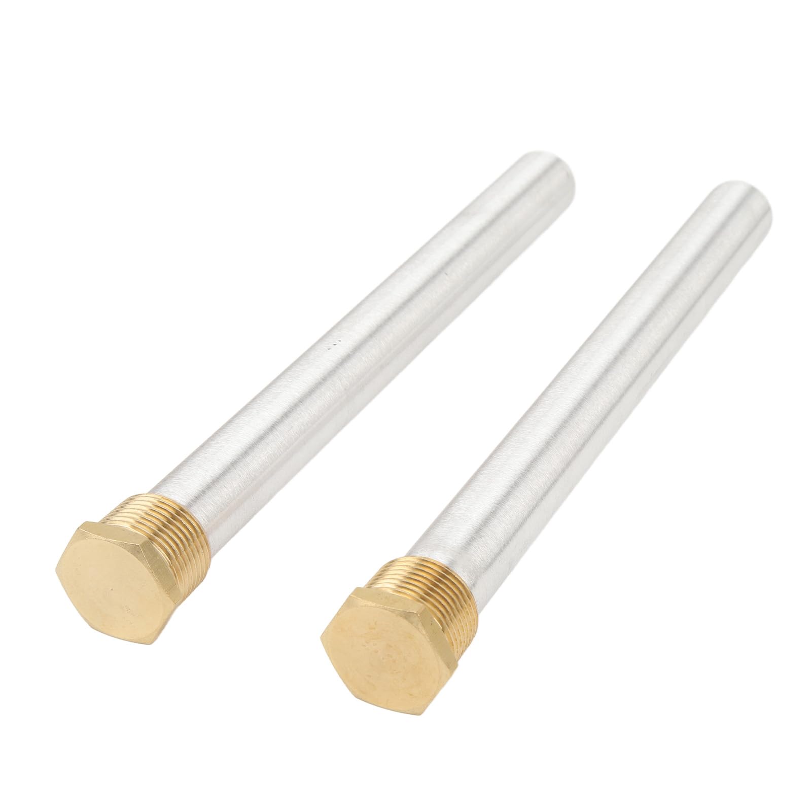 Tige D'anode pour Chauffe-eau, Capuchon en Laiton, Filetage NPT 3/4", Tige en Magnésium de Remplacement pour Banlieue, Lot de 2 Anodes pour une Protection Fiable dans les Chauffe-eau de