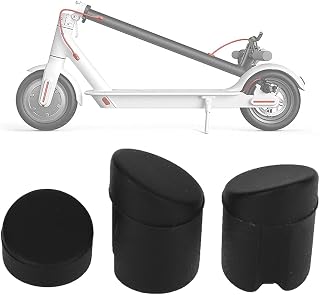 cardyven 5 Conjuntos de Tornillo de Barro de ludio de Silicona y Almohadillas de absorción de Choque Cubiertas de Tornillo a Prueba de Agua Anti vibración para Scooter eléctrico M365 para