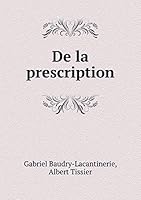 De la prescription 5519311277 Book Cover