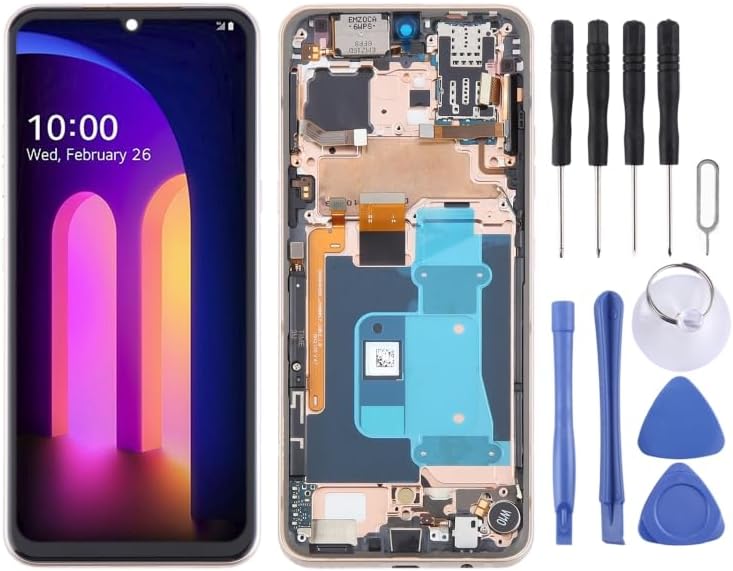 for LG V60 ThinQ US Version LCD Screen Digitizer Full Assembly with Frame