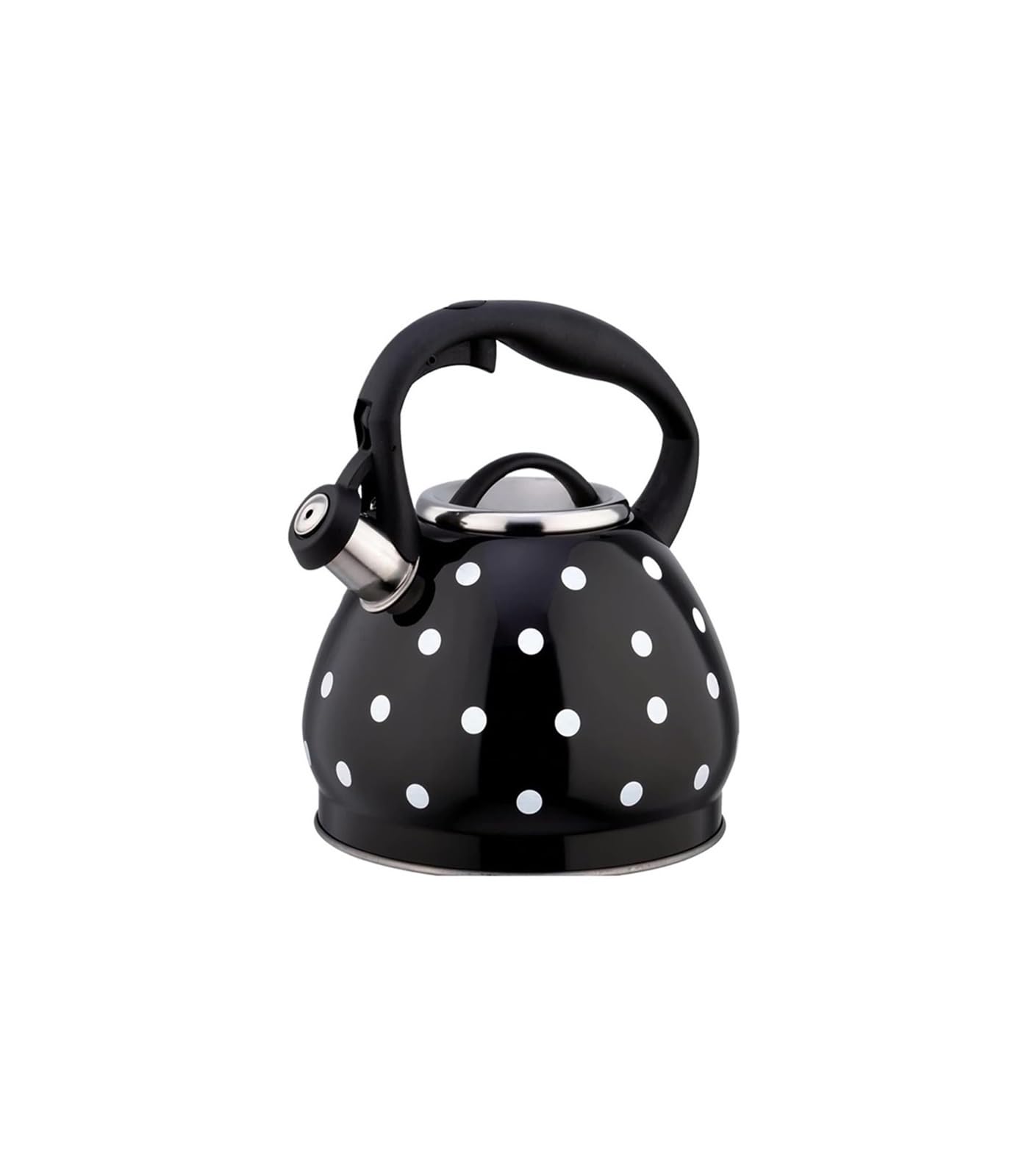 FGJsfhrDTU 3L Tea Pot for Stovetop Induction hobs, Stainless Steel Hot Water Camping Kettle Teapot(Black)