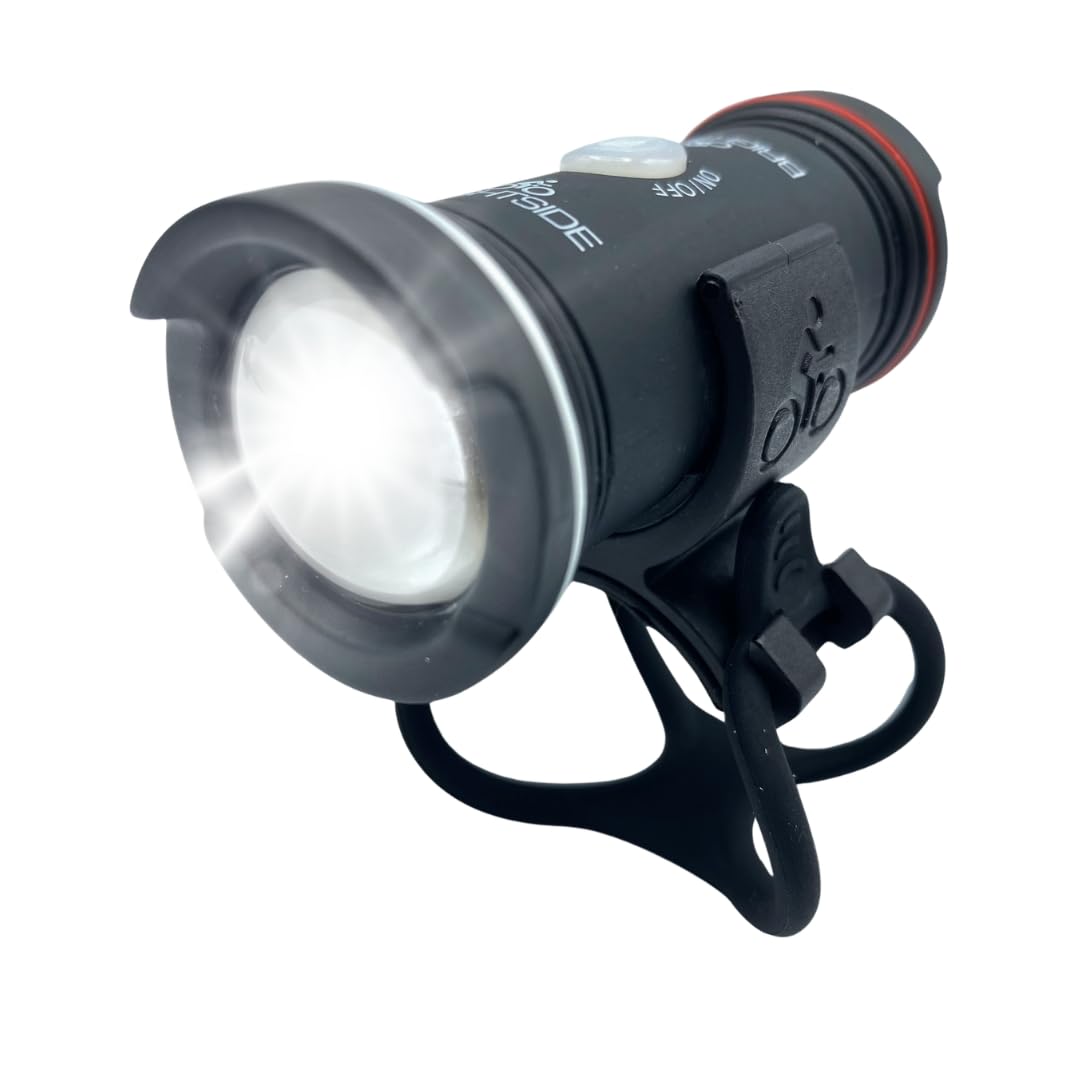 Brightside Front and Rear 3 in 1, Multi Function Be Seen Light for Bike Helmets. 43 Hour Runtime. Fits Most Helmets. Bright and Lightweight. Waterproof and Rechargeable Helmet Light.