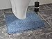 Price comparison product image Rugs Supermarket Machine Washable Thick Soft Shaggy Pedestal Mats (Denim Blue)