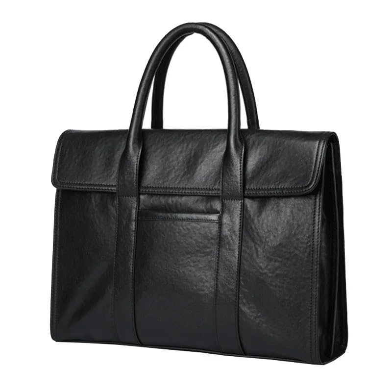 Leather Men's Briefcase Casual Cowhide Handbag Business Large Capacity Computer Bag Travel Bag2