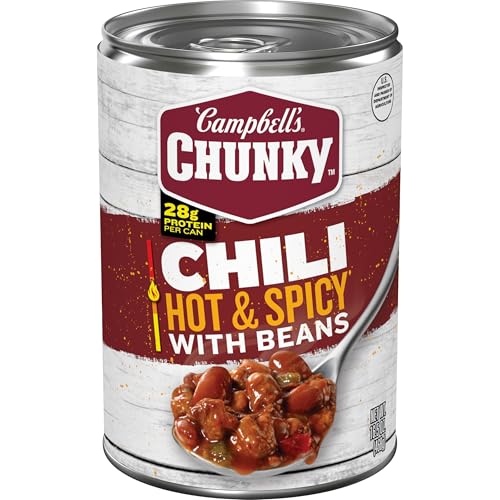 Campbell’s Chunky Hot and Spicy Chili With Beans, 16.5 oz Can