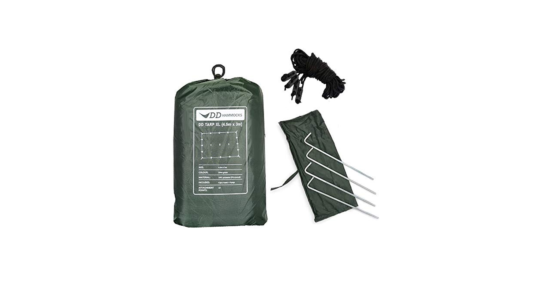 Amazon.com : DD Hammocks - DD Tarp S - Olive Green: 9ft x