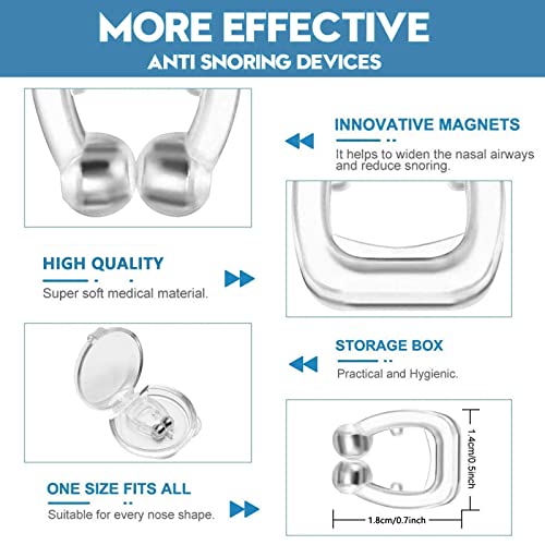 anti snoring devices8 pack silicone magnetic stop snoring solution 6 inch