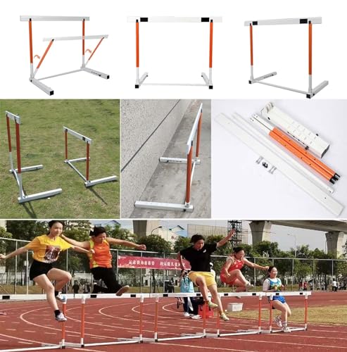 Ostacoli di agilità per allenamento di velocità e sport, portatili e pieghevoli per scuola, palestra e atletica, attrezzatura regolabile per esercizi di calcio e atletica