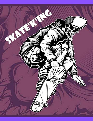 SKATE'K'ING: Ideal Quirky Book For A Skateboarder. Great To Sketch On.