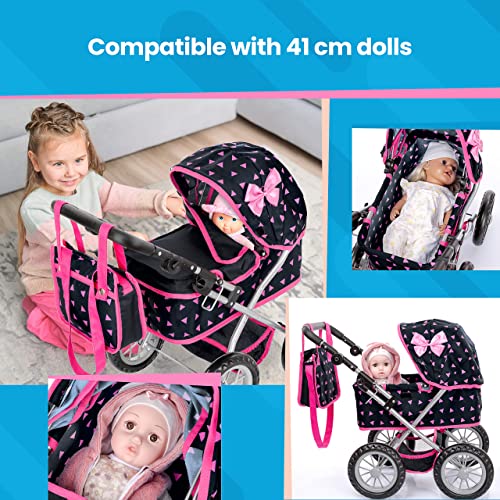 Poussette landau bébé pour poupée Kinderplay jouet ajustable - 4