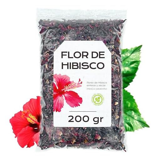Flor de Jamaica para Adelgazar 200g - Te de Hibisco para Reducir Hinchazon de Barriga - Infusion Antioxidante y Natural para Bajar de Peso - Te Frio Detox para Aliviar Inflamacion