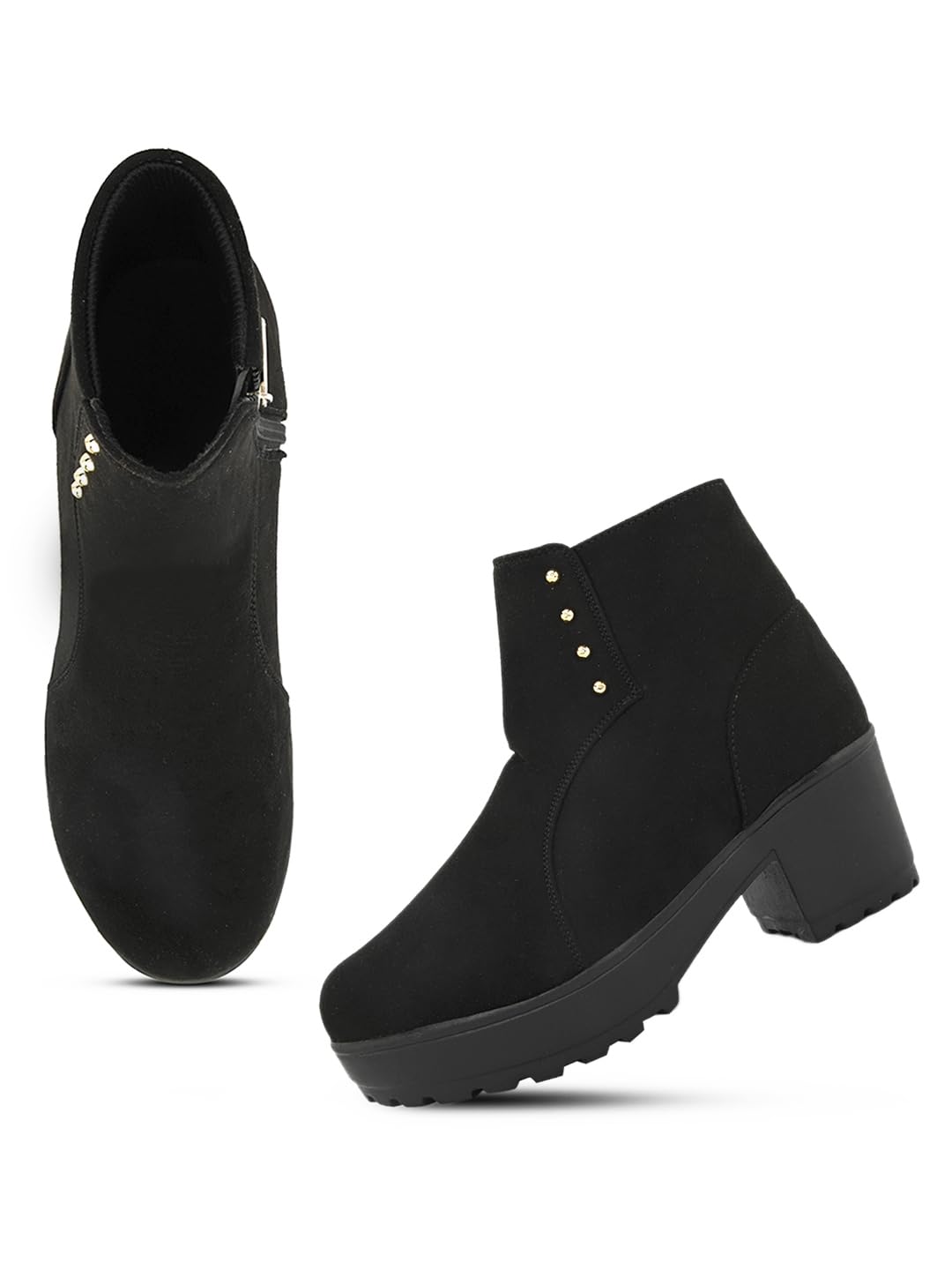 XE Looks Black Comfortable & Stylish Casual High Block For Women & Girls Footwear Uk-5 - Classic Boots (B0CKR136QT) Amazon Price History, Amazon Price Tracker