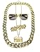 Produktbild Lude BABO Macho Prolethen Hiphop Rapper Sets 4 teilig Ketten Brille Ring (Kette Gettoblaster)