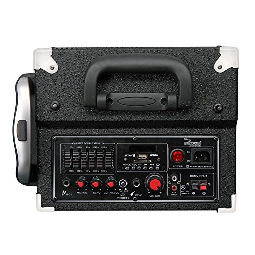 Image of 5 Core Portable Wireless Hi-Fi Speaker With Built In Bluetooth, Amplifier & 7 Channel Equalizer With Recording Facility, Trolley Type PA DJ Solution