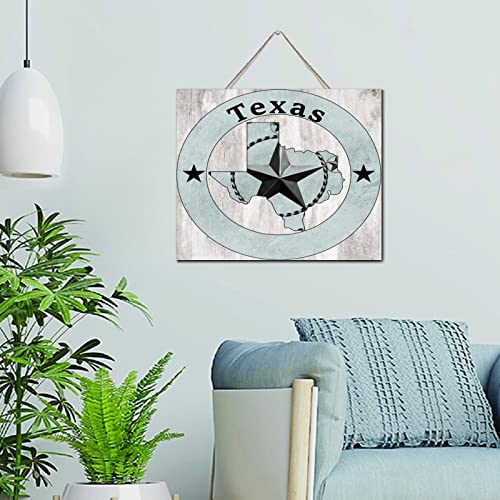 Décoration murale en bois Texas Lone Star fabriquée avec des finitions rétro soignées