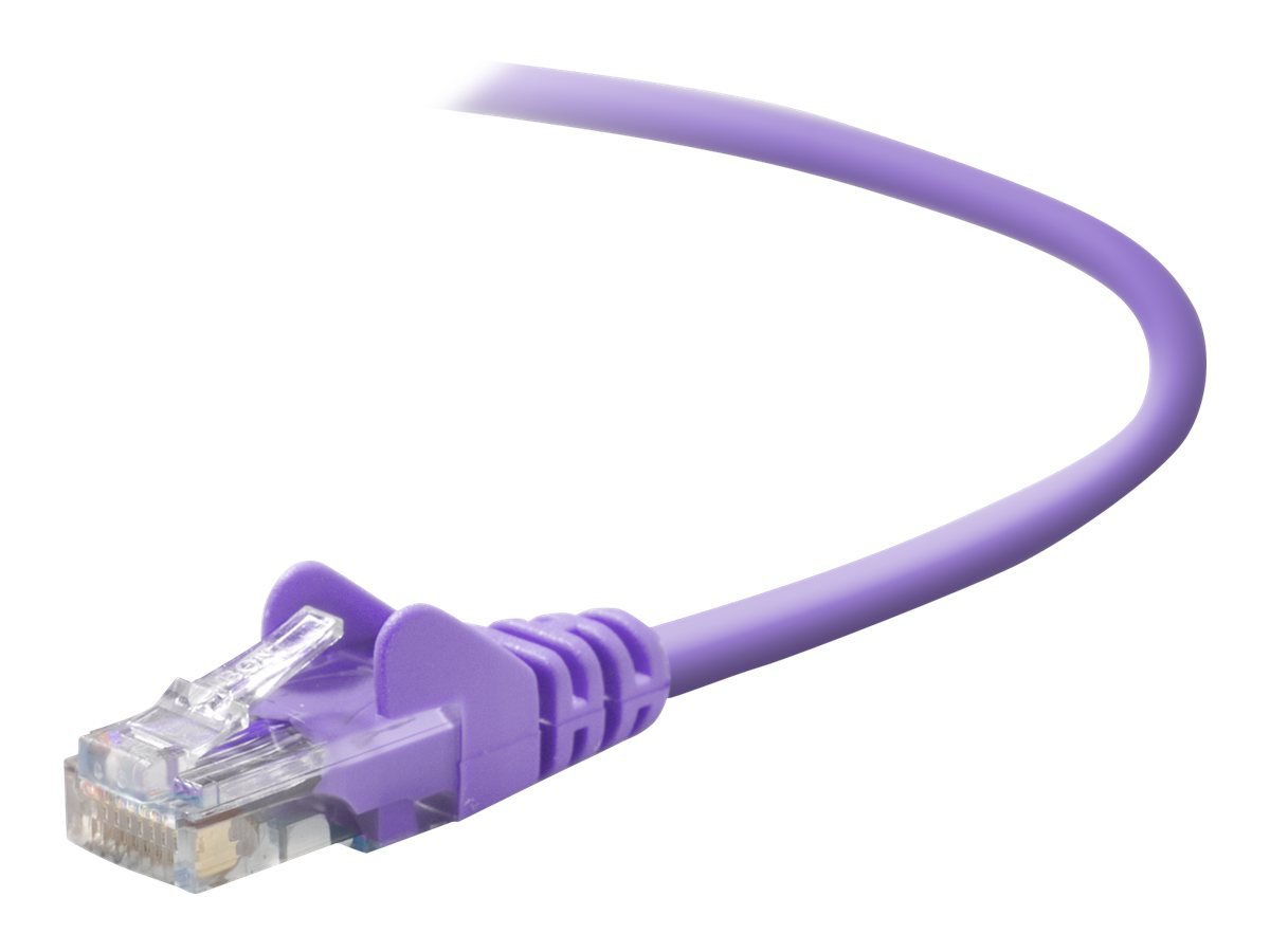 Belkin - Patch Cable - RJ-45 (m) - RJ-45 (m) - 20 ft (Cat 5E) - Purple