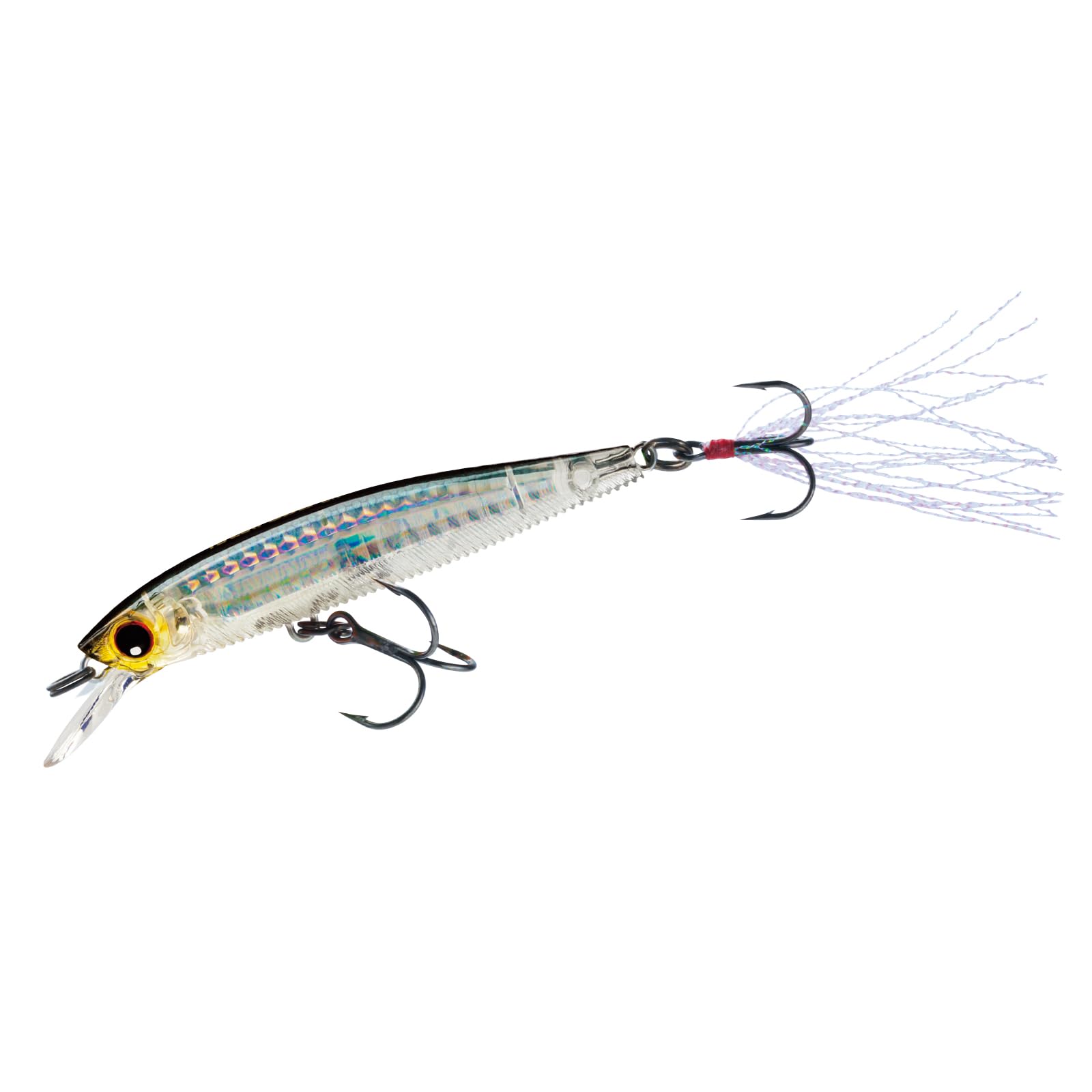 Yo-Zuri 3DB Jerkbait Suspending Lure, Prism Silver Black, 3 1/2-Inch
