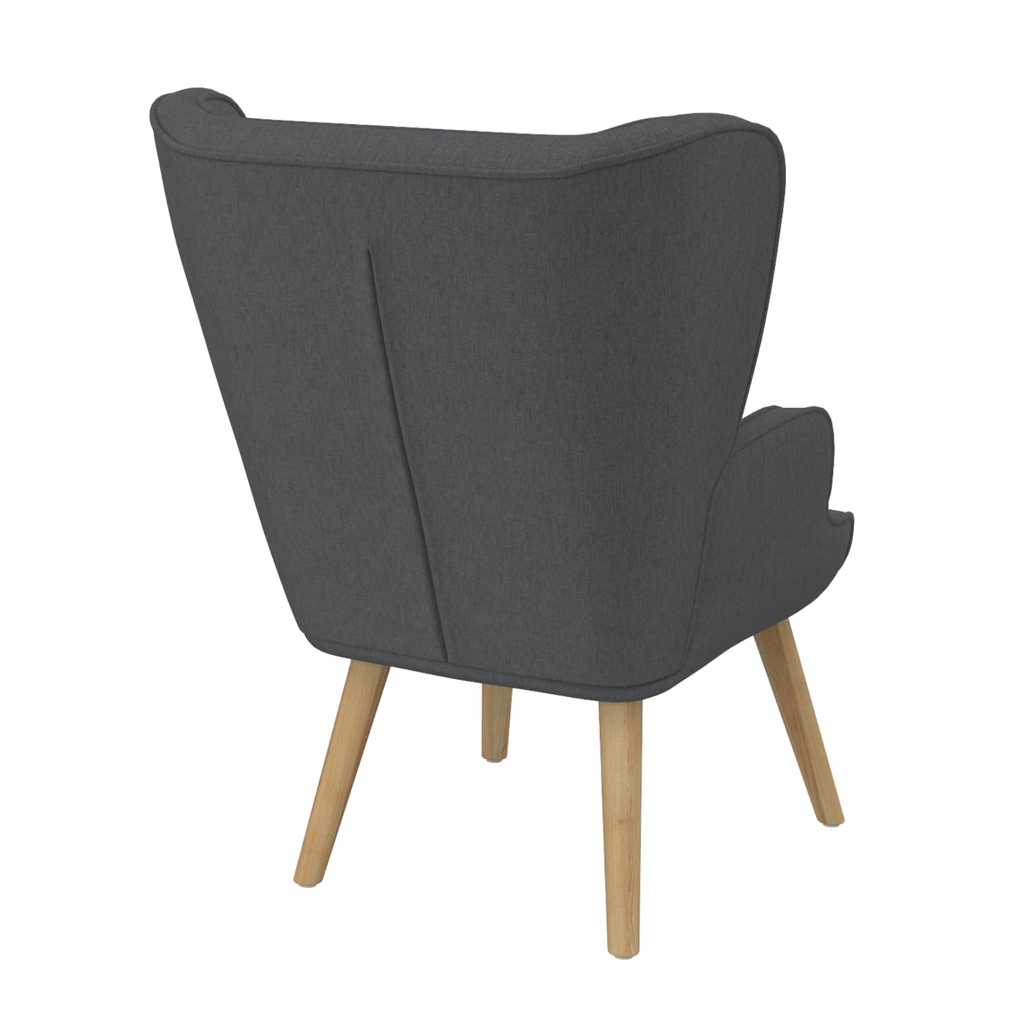 IDMarket Sven Grand Confort - Sillón escandinavo en tejido gris antracita