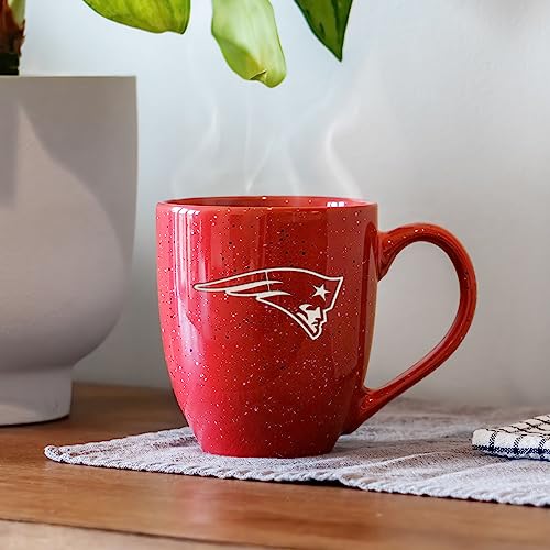 Image of Rico Industries NFL Football 16 oz Team Color Laser Engraved Speckled Ceramic Coffee Mug