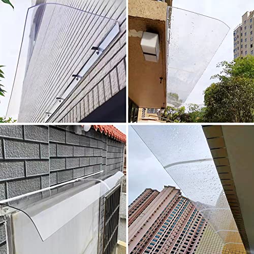 Couverture d'abri transparente haut de gamme auvent de porte
