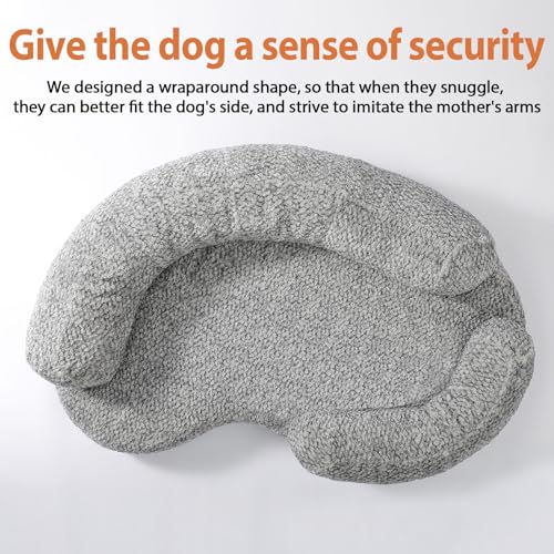 Orthopedic Memory Foam Dog Bed for Medium Sized Dog - Washable & Waterproof & Removable Warm Couch - Round Calming Bed for Anxiety Relief (43 x 29 x 8 Inch) - Image 3