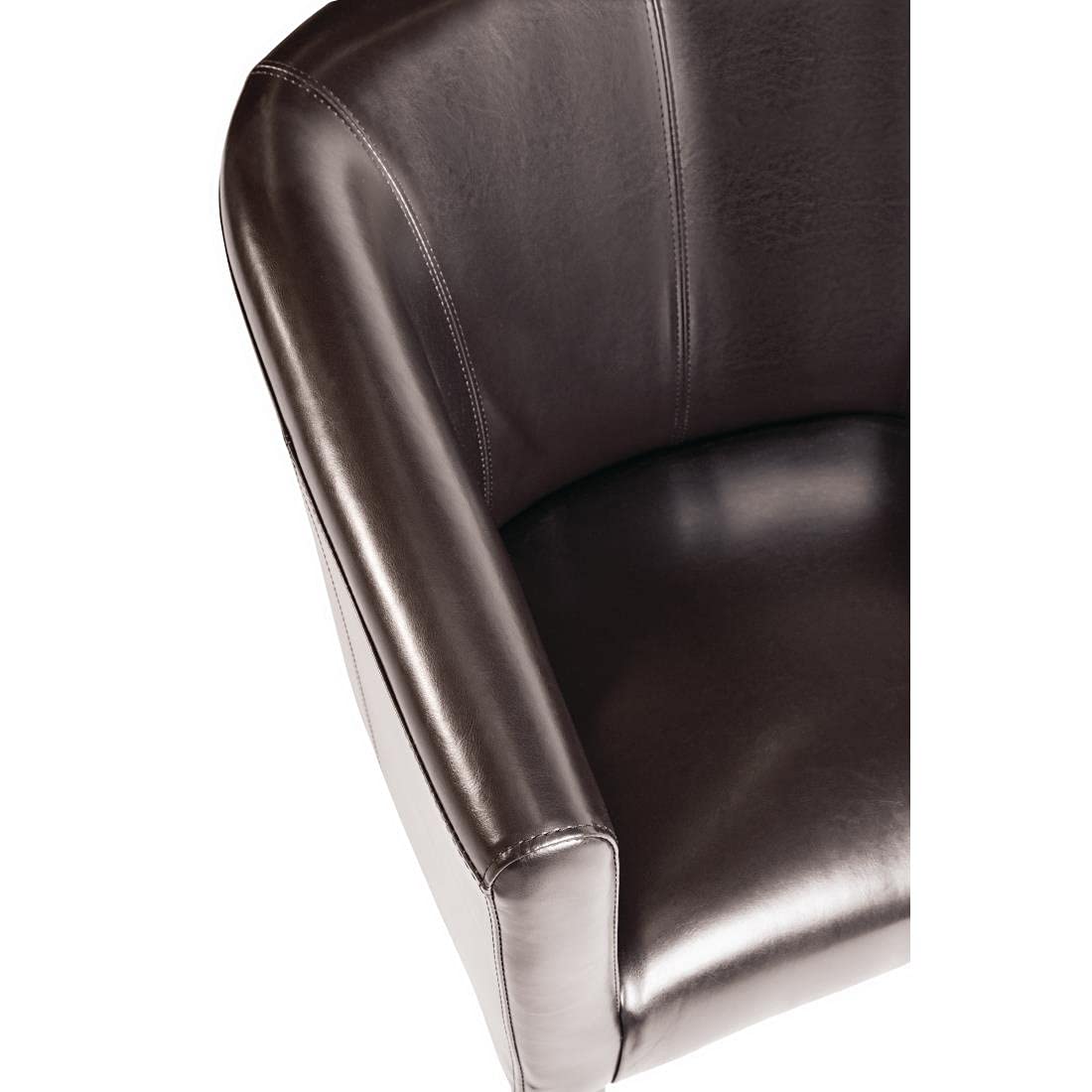 Bolero Esszimmersessel Kunstleder dunkelbraun, 820(H) x 630(W) x 650(D)mm