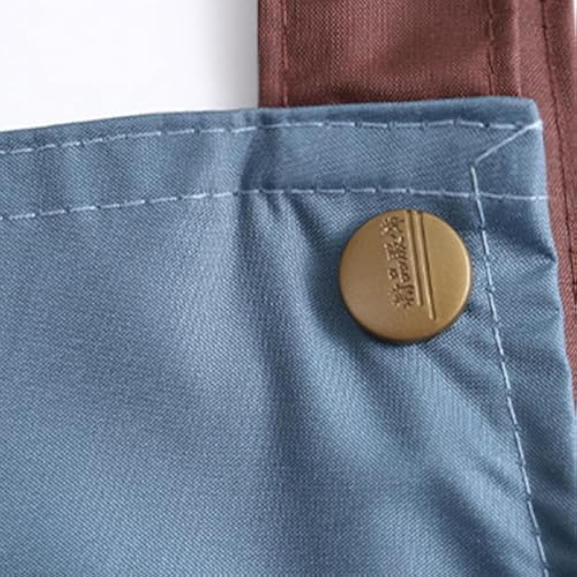 Kitchen Apron with Pockets for Baking, Blue