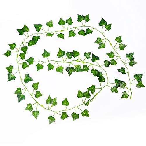 Rekkles 2m Enredadera Begonia Artificial Ivy Vine Leaf Plantas Plantas Artificiales Falsos Falso Colgando Inicio Decoración de la Boda Cover