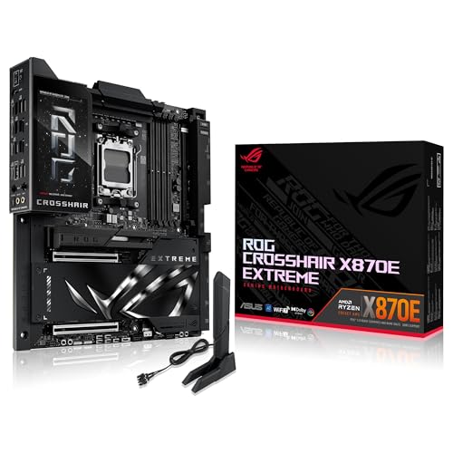 ASUS ROG Crosshair X870E Extreme - Placa Base AMD E-ATX, 20+2+2 etapas de Potencia, DDR5, PCIe 5.0...