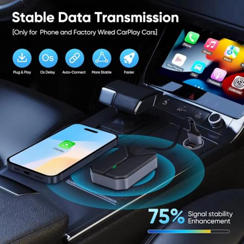 Android Auto inalámbrico Jnchdghwa Plug&Play con doble conectividad inteligente 4