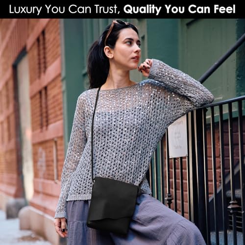 ili New York Leather Mini Sac Crossbody - Genuine Leather Crossbody Bags for Women with RFID Blocking, Adjustable Strap3